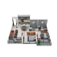 Sankalp Alyssum Dudulgaon 2 BHK Floor Plan Image